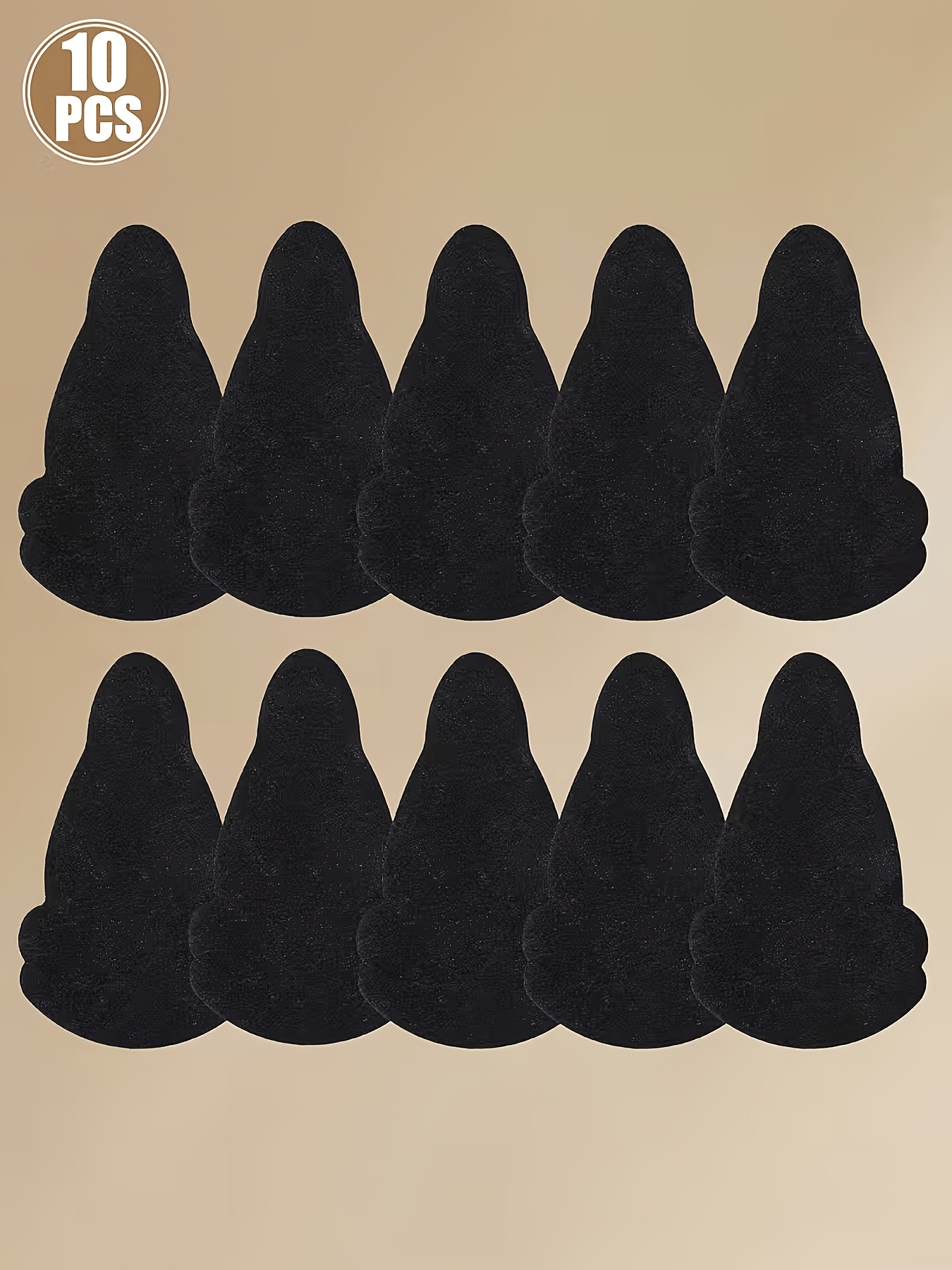 Strapless Bra Adhesive - 10-Pack Invisible Breast Petals, Skin-Friendly and