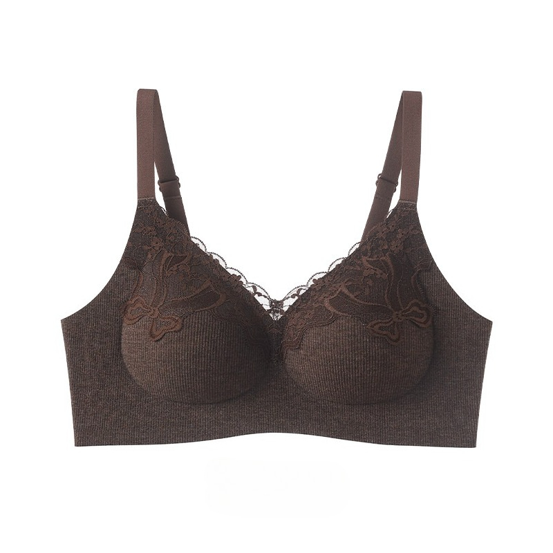 Women Fashion Ribbed Lace Bral - Lace Bralette Set ulasan dan harga