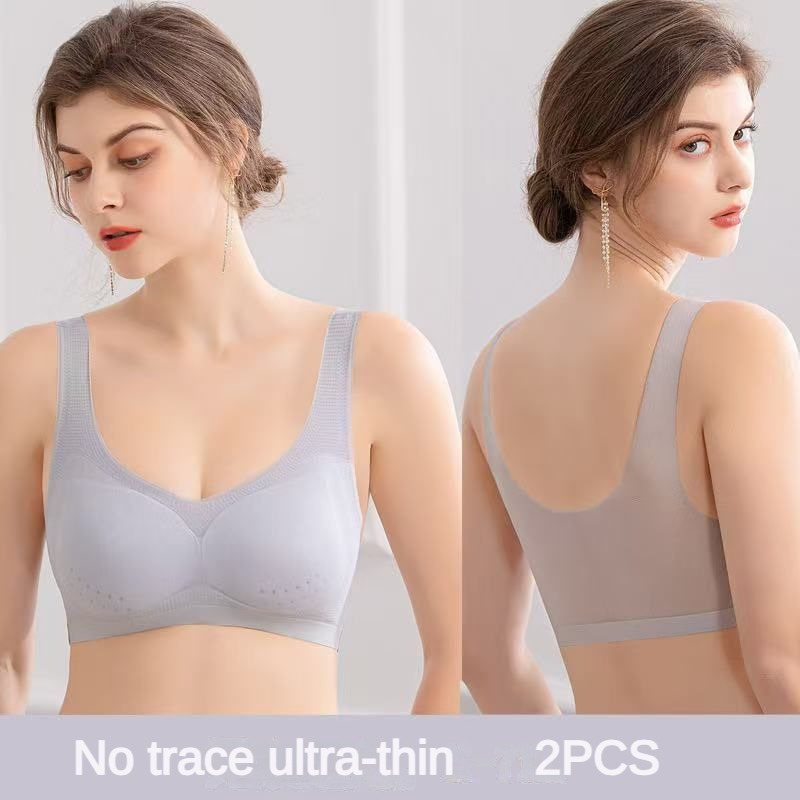 2PCS Sexy Bra Lingerie Plus Si - Sleep Bra Bralette ulasan dan harga
